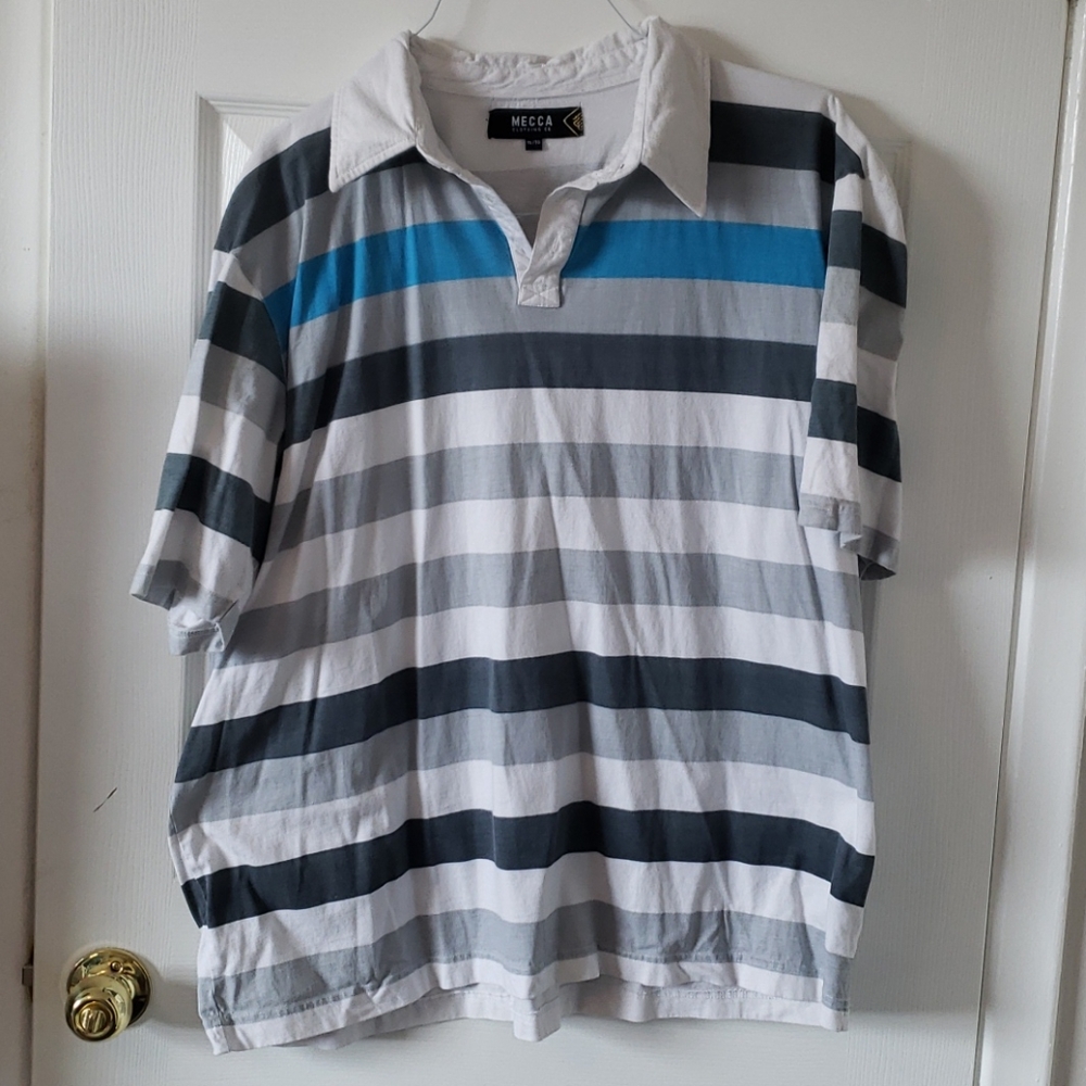 2/$20 Mecca striped polo